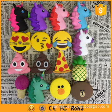 PVC Cartoon Ice Cream Power Bank , Pizza Power Bank